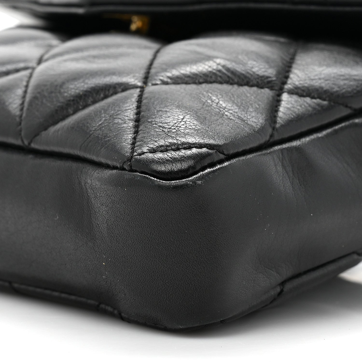 Chanel Lambskin Quilted Flap Waist Belt Bag 75 30 Black 9 of 19
