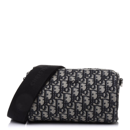 Christian Dior Oblique Roller Messenger Bag Blue 1 of 12