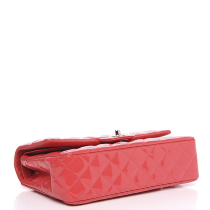 Chanel Patent Quilted Medium Double Flap Pink 4 of 13