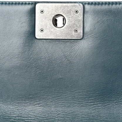 Chanel Velvet Quilted Small Boy Flap Turquoise 10 of 18