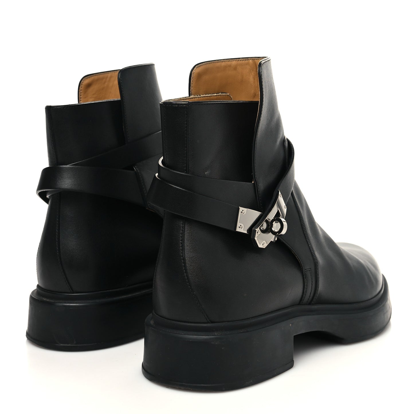 Calfskin Mens Veo Ankle Boots 43.5 Black