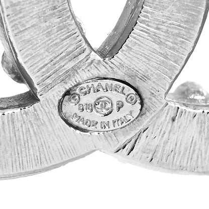 Chanel Crystal CC Brooch Silver 4 of 4