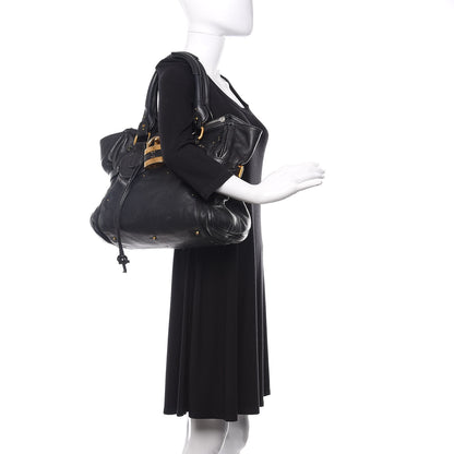Chloe Calfskin Paddington Satchel Black 2 of 9