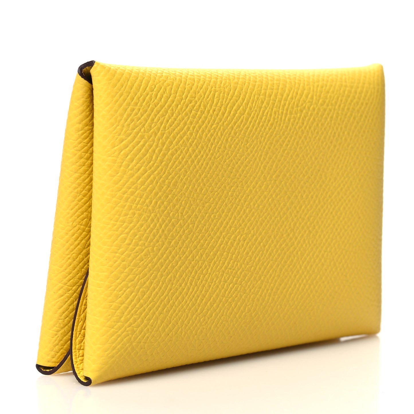 Epsom Calvi Duo Card Case Jaune De Naples