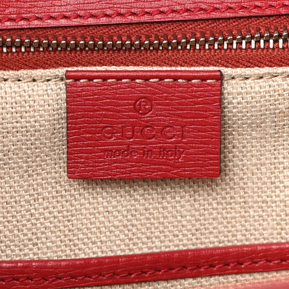 Gucci Shangai Calfskin Small Classic Bamboo Top Handle Bag Romantic Cerise 6 of 12