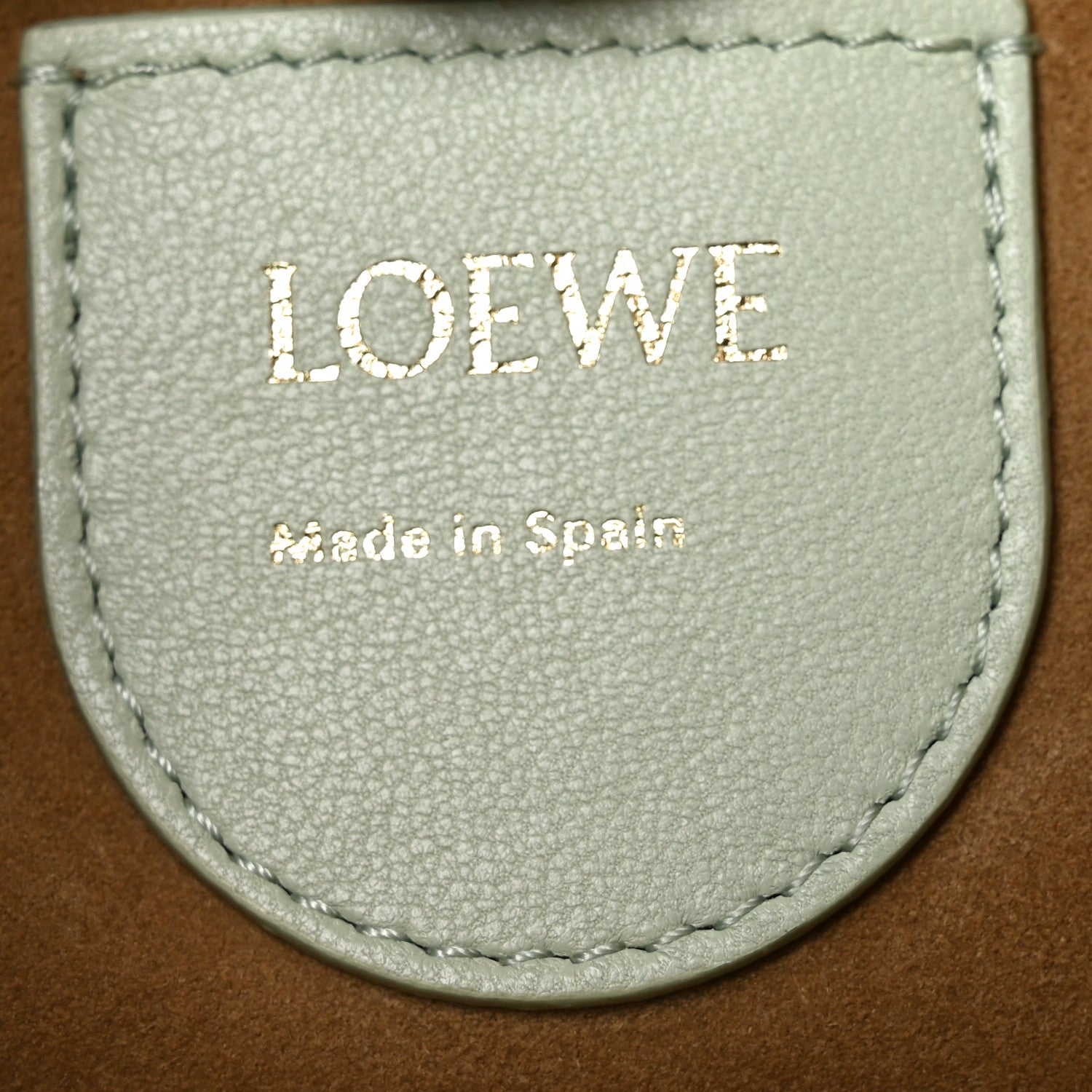 Loewe Mellow Nappa Donut Chain Mini Flamenco Knot Clutch Spring Jade 6 of 10