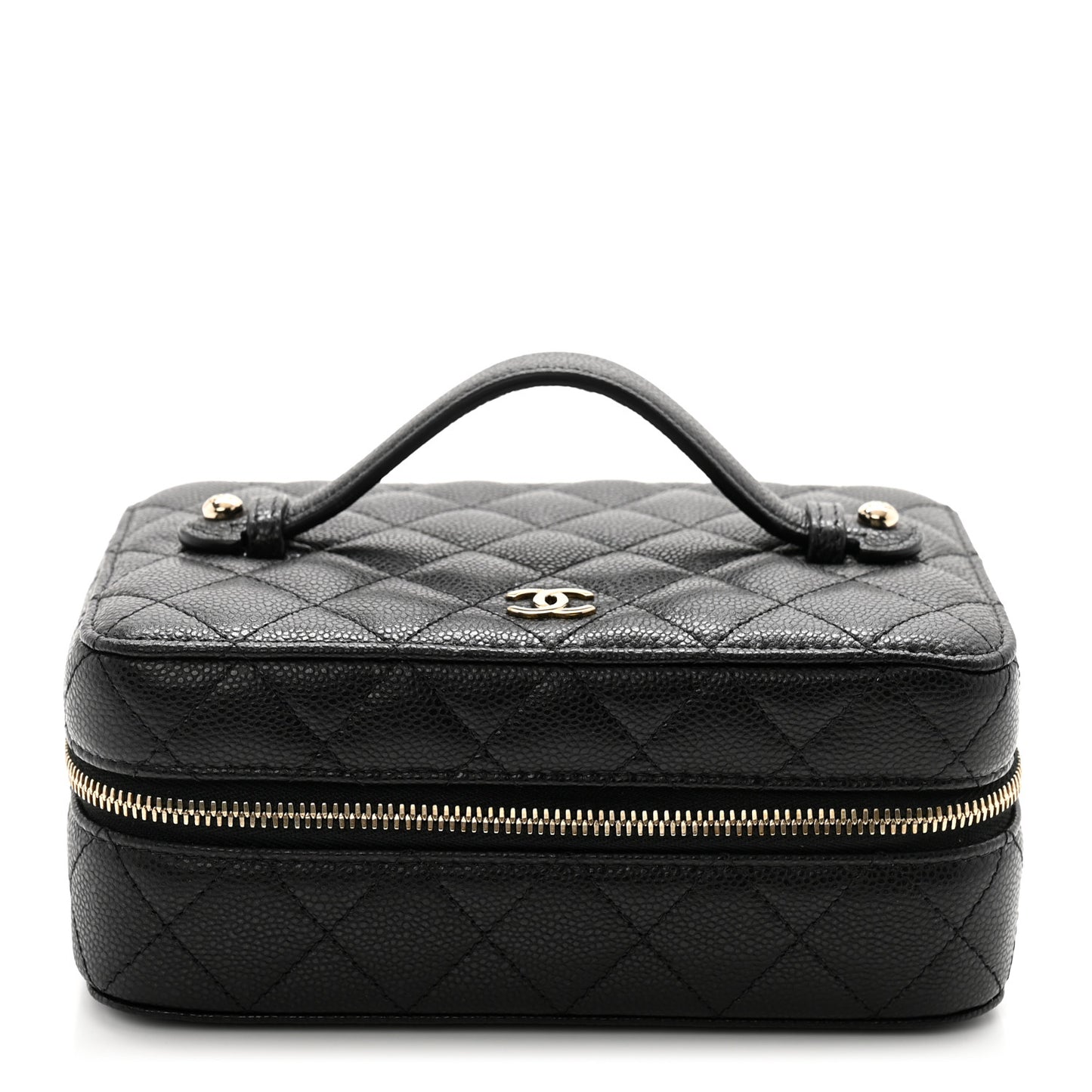 Caviar Quilted Jewelry Box Black