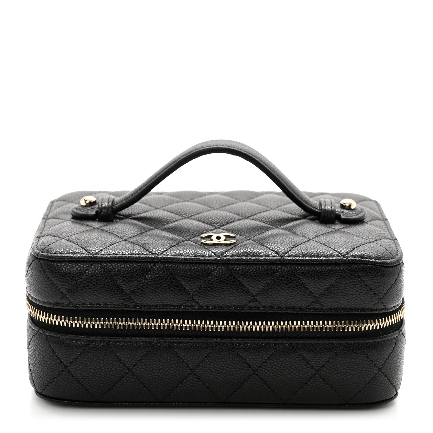 Chanel Caviar Quilted Jewelry Box Black 1 of 10