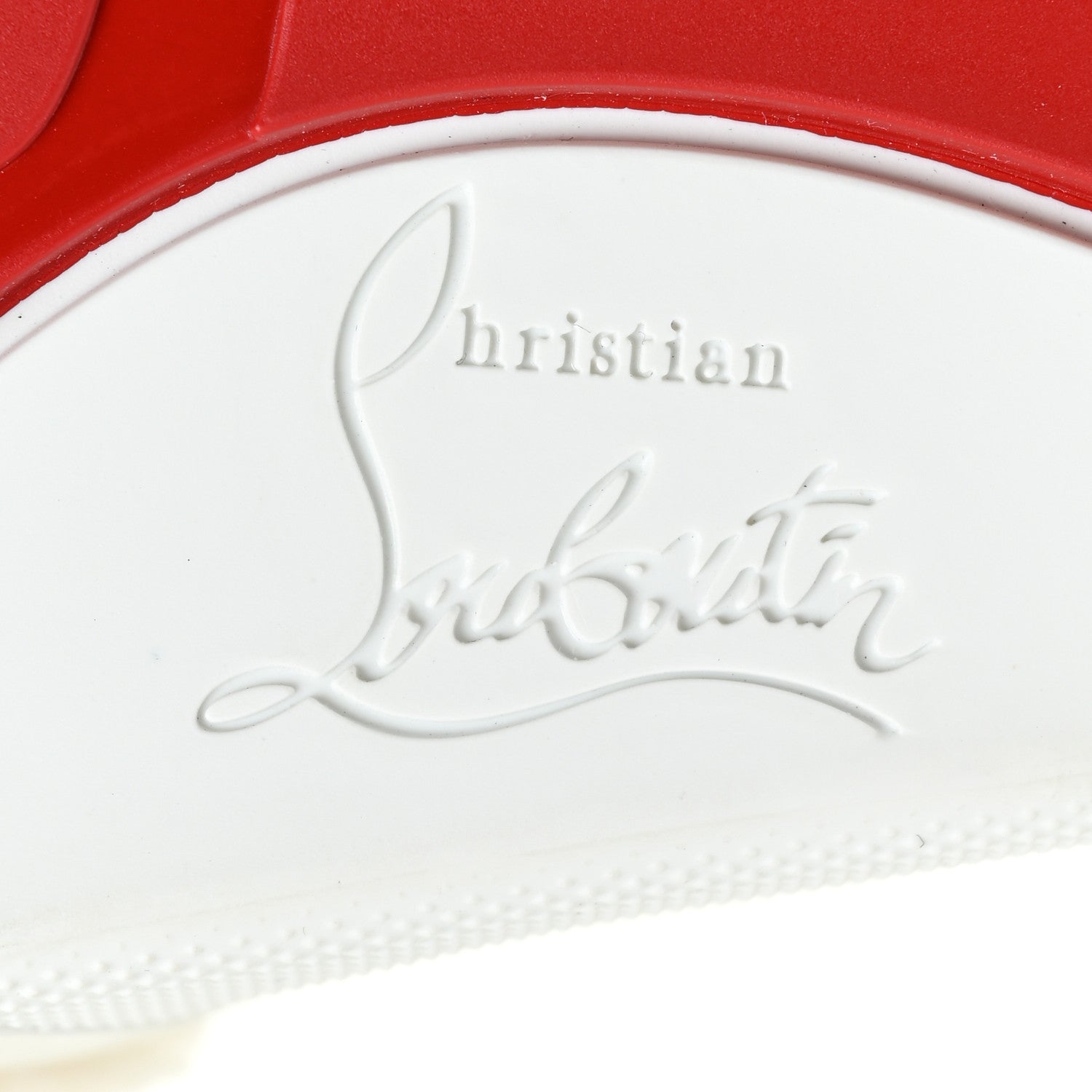 Christian Louboutin Faux Shearling Embroidered Pool Donna Flat Slide Sandals 35 White 7 of 11