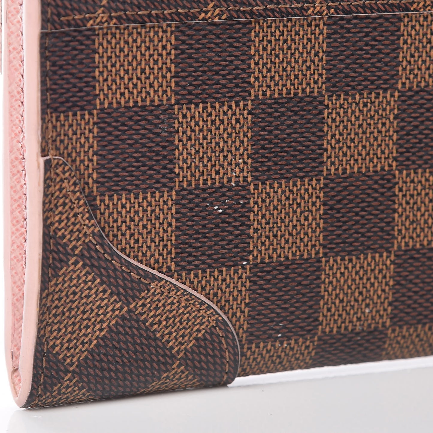 Damier Ebene Caissa Wallet Rose Ballerine