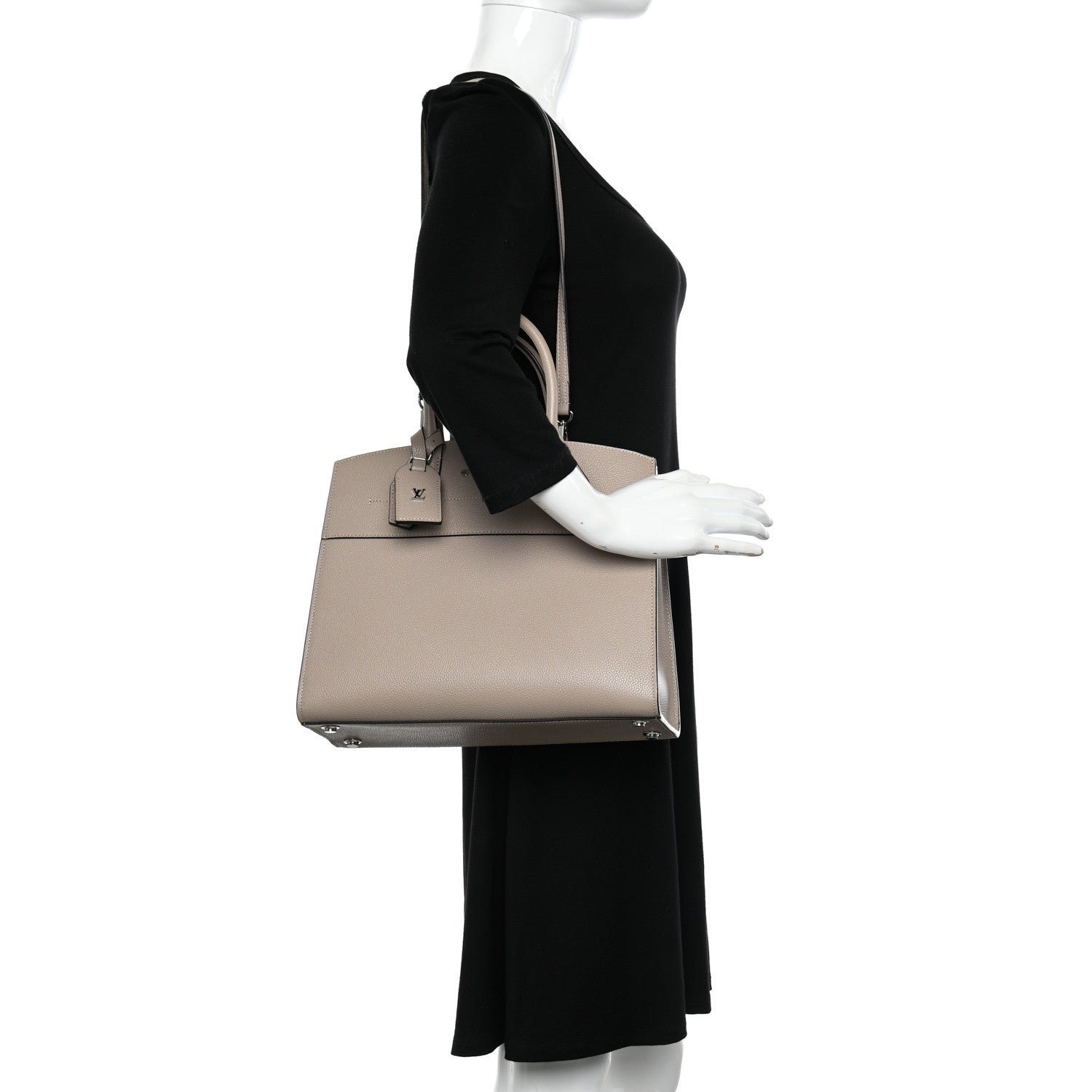 Louis Vuitton Taurillon City Steamer MM Galet 2 of 10