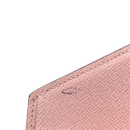 Louis Vuitton Damier Ebene Victorine Wallet Rose Ballerine 11 of 12