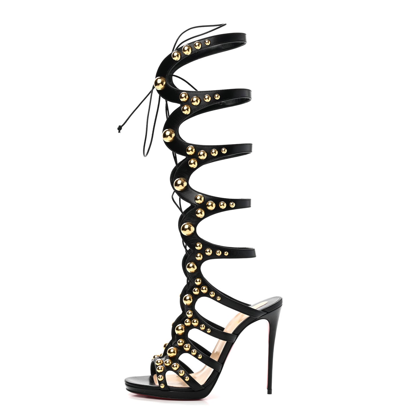Kid Amazoutiful 120 Lace Up Sandals 38.5 Black Gold