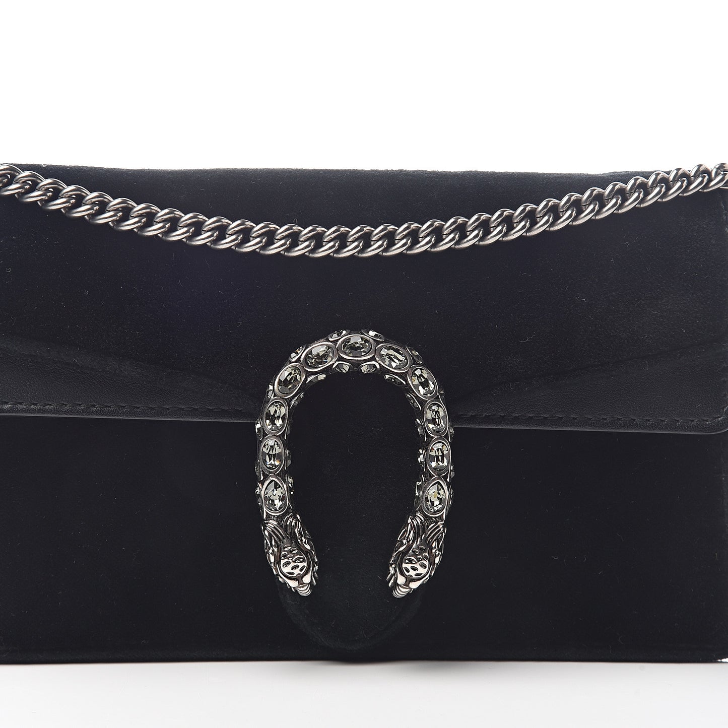 Velvet Super Mini Dionysus Shoulder Bag Black