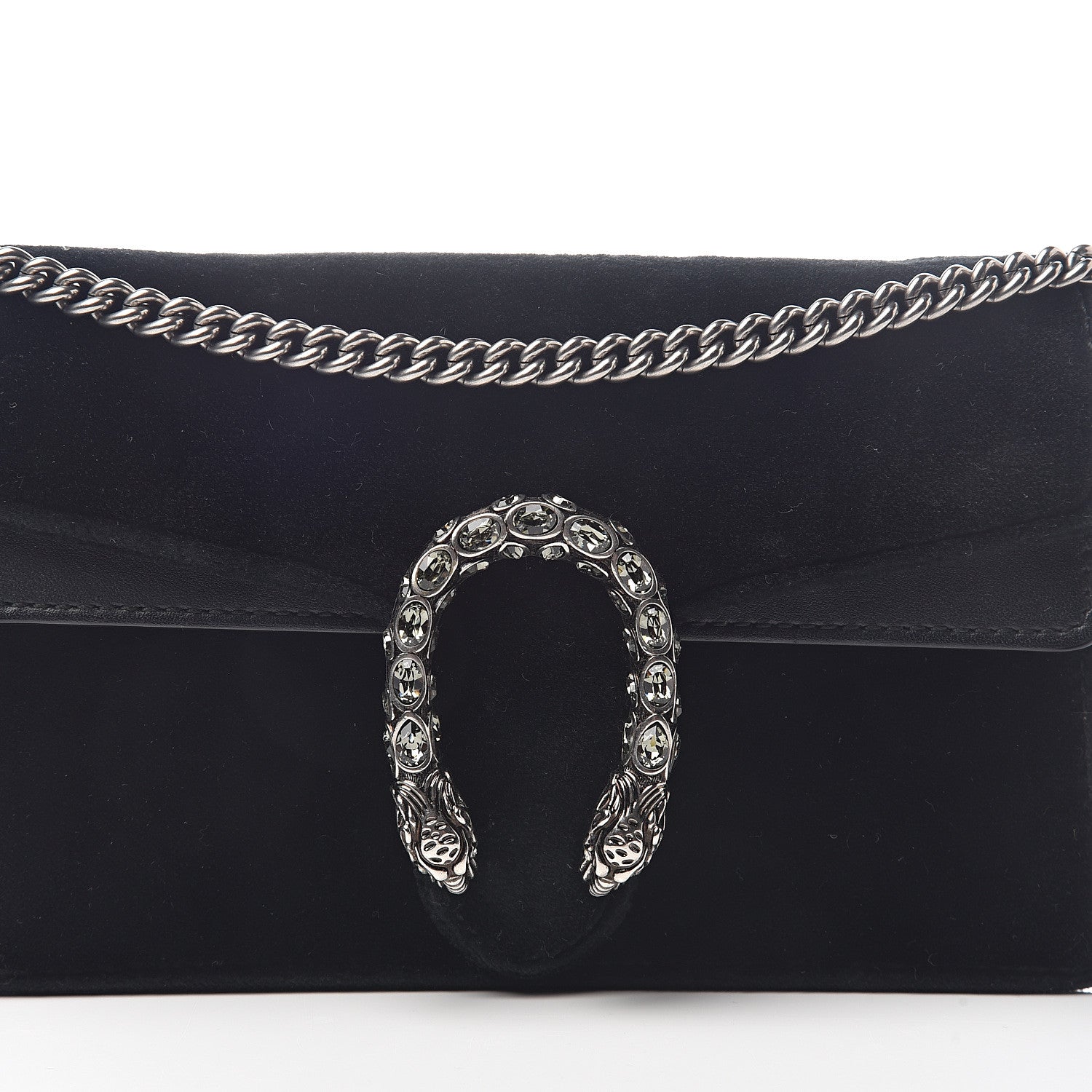 Gucci Velvet Super Mini Dionysus Shoulder Bag Black 6 of 8