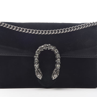 Gucci Velvet Super Mini Dionysus Shoulder Bag Black 6 of 8