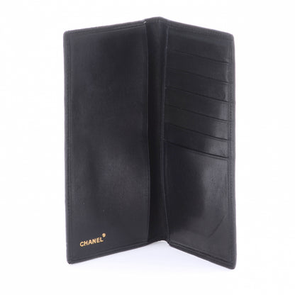 Chanel Leather Quilted Checkbook Wallet Black 5 of 8