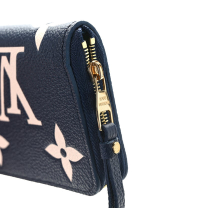 Louis Vuitton Empreinte Monogram Giant Zippy Coin Purse Navy Creme 7 of 8