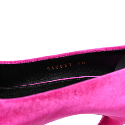 Balenciaga Velvet De Soie Pumps 40 Rose Fuchsia 8 of 8