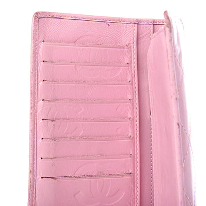 Chanel Calfskin Quilted Cambon Yen Wallet Pink 9 of 16