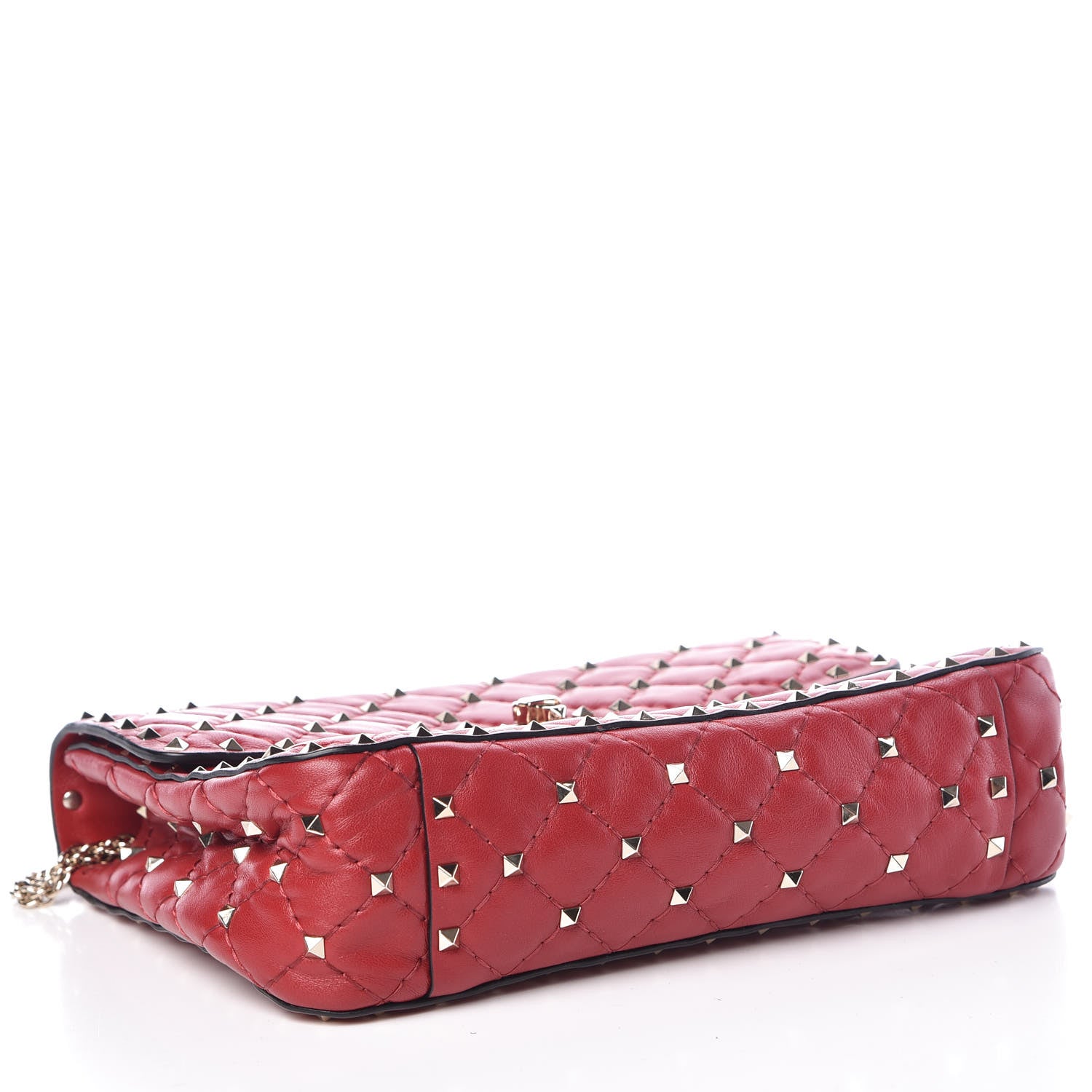 Valentino Garavani Nappa Medium Rockstud Spike Shoulder Bag Rosso Valentino 4 of 9
