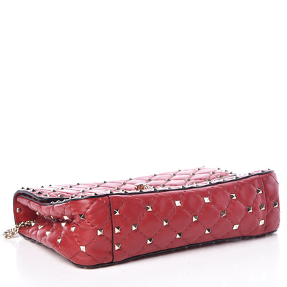 Valentino Garavani Nappa Medium Rockstud Spike Shoulder Bag Rosso Valentino 4 of 9