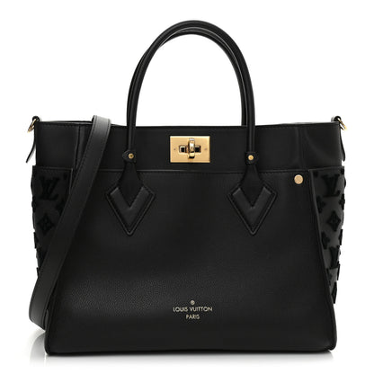 Louis Vuitton Calfskin Monogram Tufting On My Side Black 1 of 8