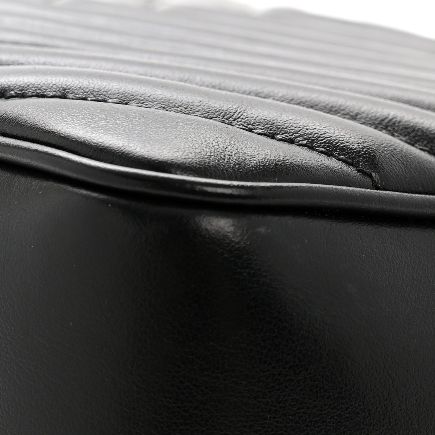 Calfskin Matelasse Monogram Lou Camera Bag Black