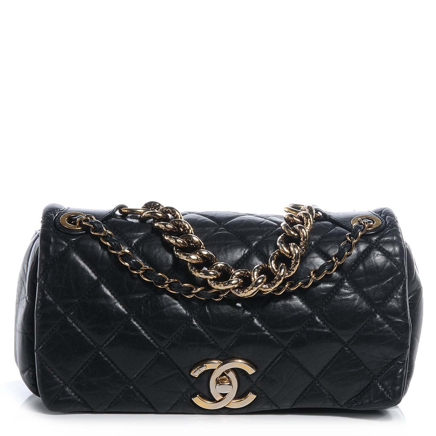 Quilted Small Pondichery Flap Black