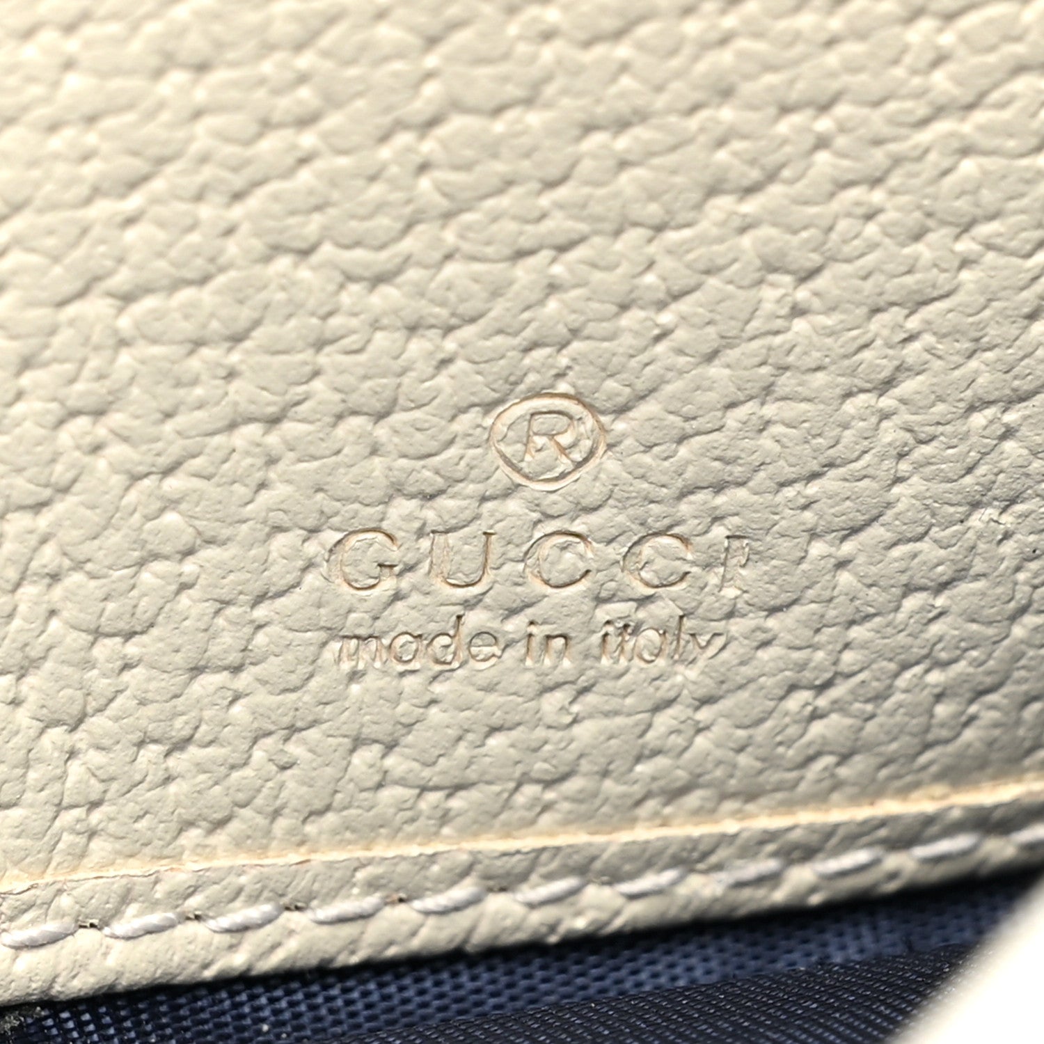 Gucci GG Supreme Monogram Textured Calfskin Web Ophidia Continental Wallet Beige White 9 of 15