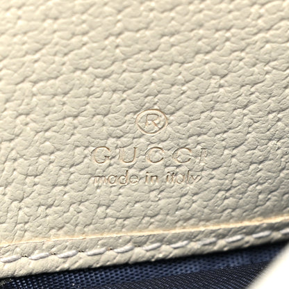 Gucci GG Supreme Monogram Textured Calfskin Web Ophidia Continental Wallet Beige White 9 of 15