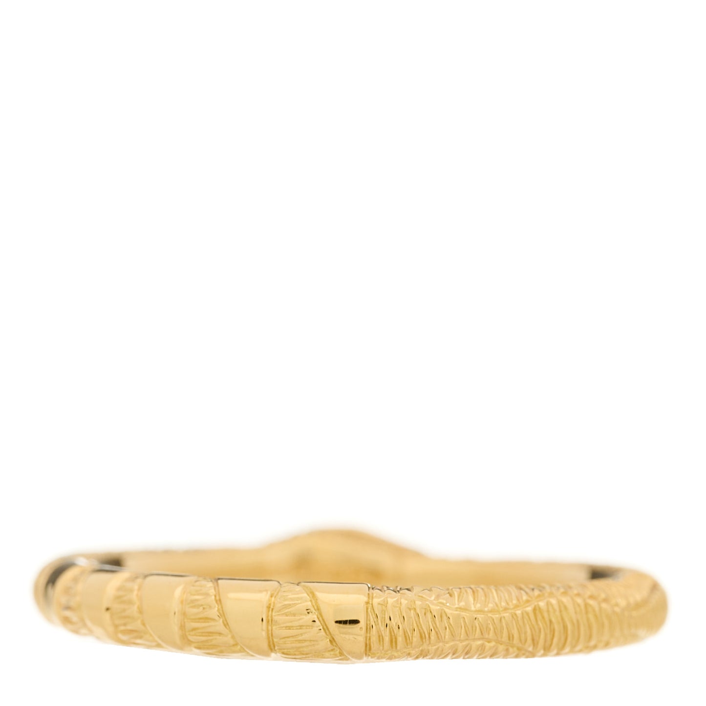 18K Yellow Gold Diamond Ouroboros Snake Ring