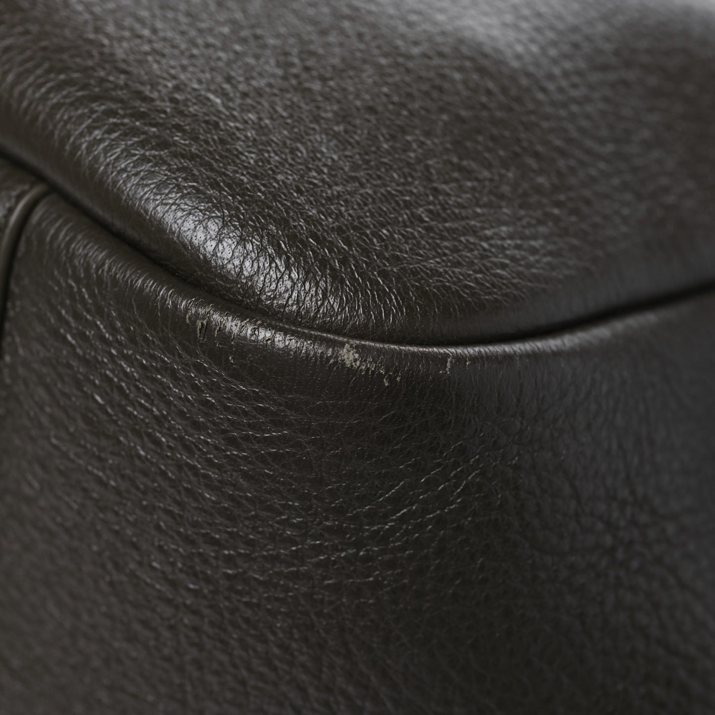 Grained Deerskin Bea Tote Light Musk