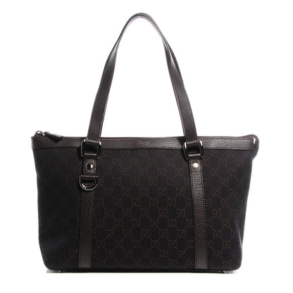 Gucci Monogram Medium Abbey Tote Dark Brown 1 of 7