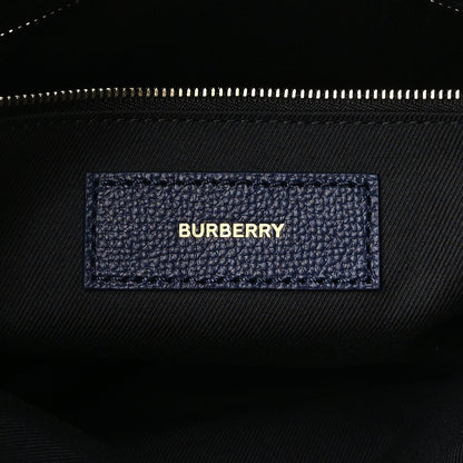 Burberry Derby Calfskin Vintage Check Medium Banner Tote Regency Blue 6 of 8