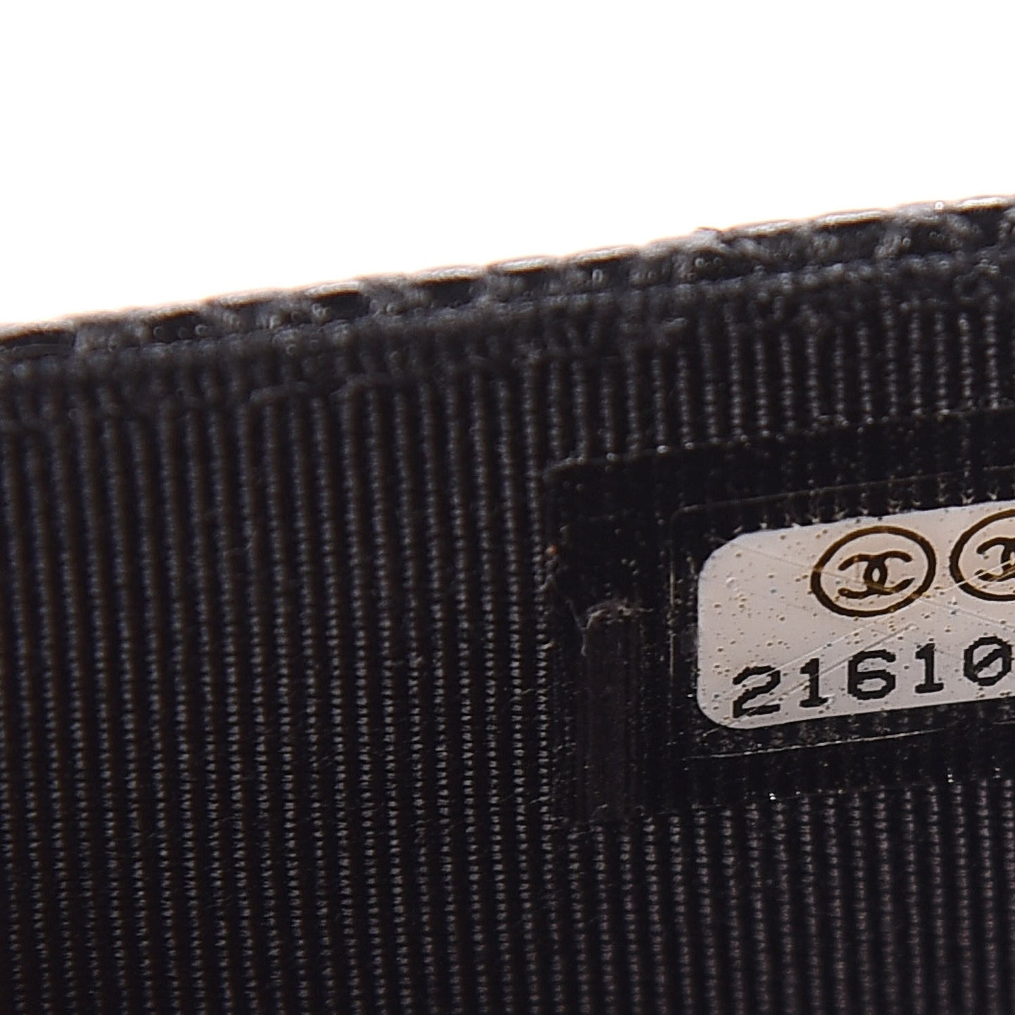 Caviar Quilted Flap Card Holder Black