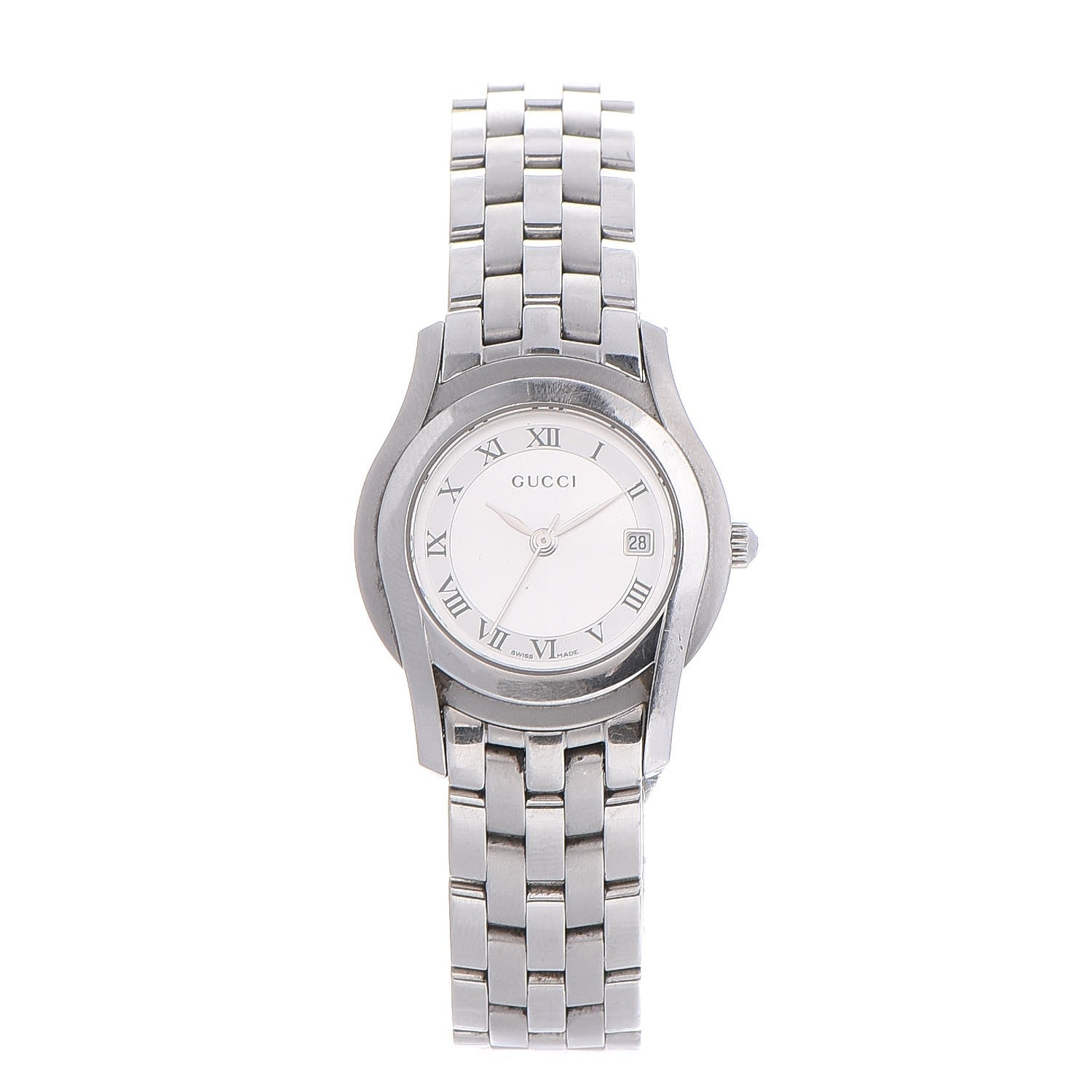 Gucci Stainless Steel 27mm 5500L Quartz Watch Grey 8 of 13