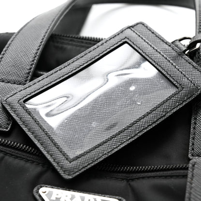 Prada Tessuto Nylon Saffiano Briefcase Black 15 of 15