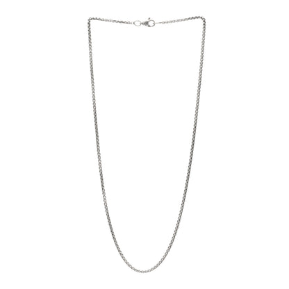 David Yurman Sterling Silver 2.7mm Small Box Chain Necklace 22" 3 of 4