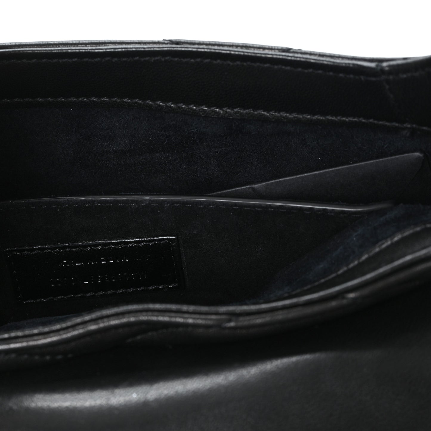 Lambskin Quilted Le 57 Diamond Shoulder Bag Black