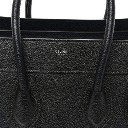 Celine Drummed Calfskin Micro Luggage Black 7 of 11