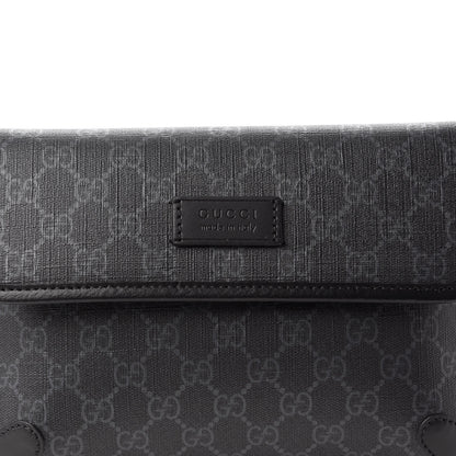 Gucci GG Supreme Monogram Web Slim Belt Bag Black Grey 11 of 11