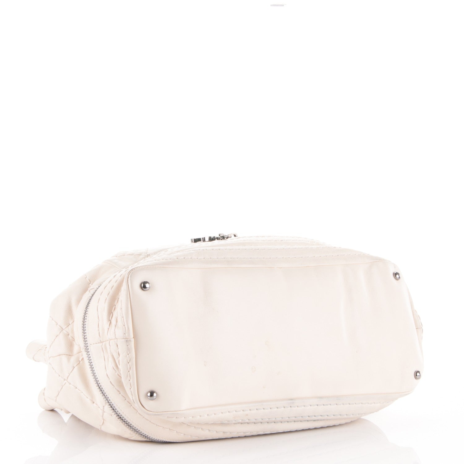 Chanel Lambskin Expandable Tote White 4 of 7