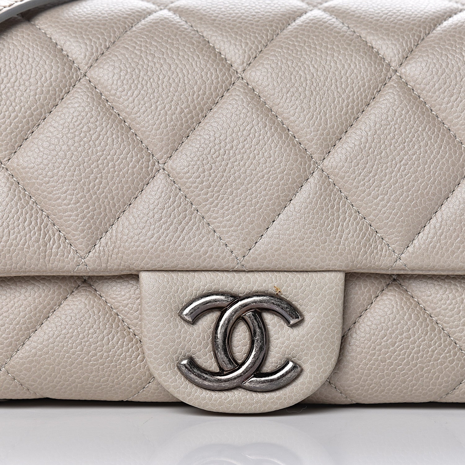 Chanel Caviar Quilted Coco Casual Flap Light Beige 12 of 12