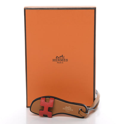 Hermes Epsom Butler Calfskin Hunter Oran Nano Bag Charm Rouge de Coeur 5 of 5