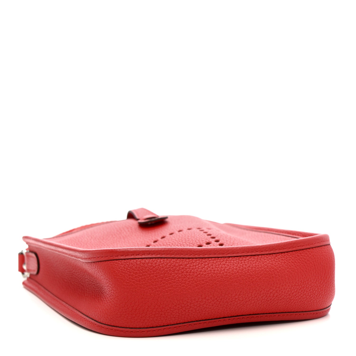 Hermes Taurillon Clemence Evelyne TPM Rouge De Coeur Bleu Du Nord 4 of 11