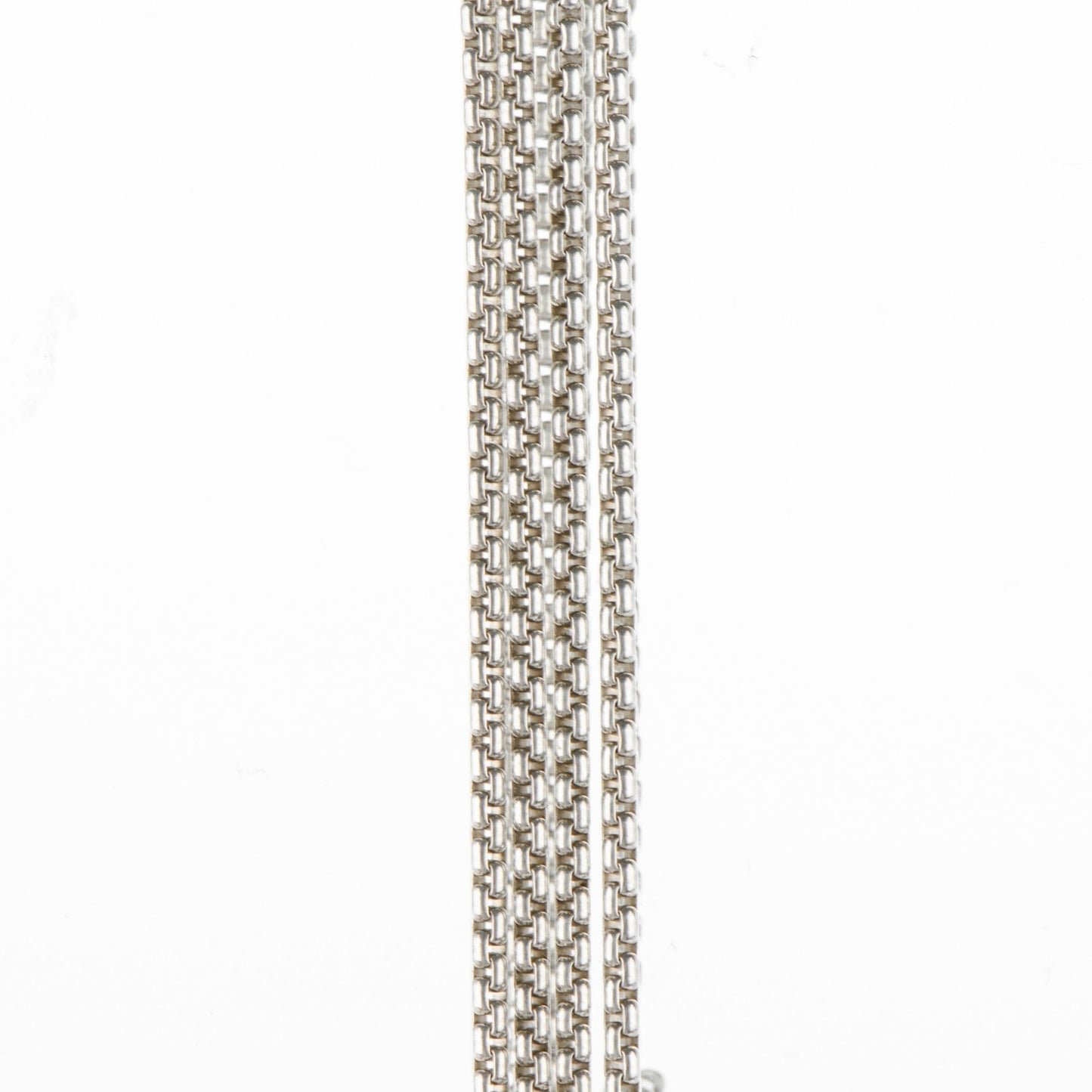 Sterling Silver 14K Yellow Gold 1.7mm Box Chain Necklace 72"