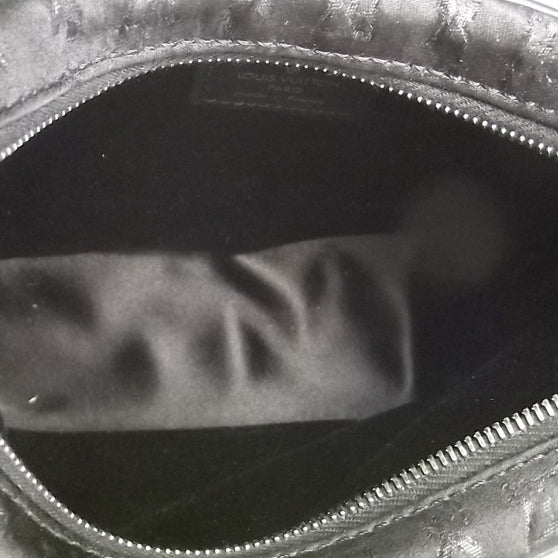 Louis Vuitton Satin Monogram Little Boulogne Black 9 of 9