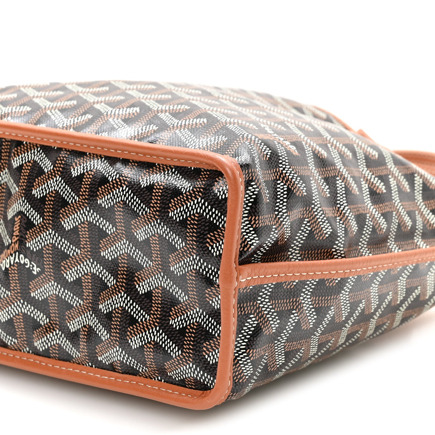 Goyardine Reversible Mini Anjou Black Gold