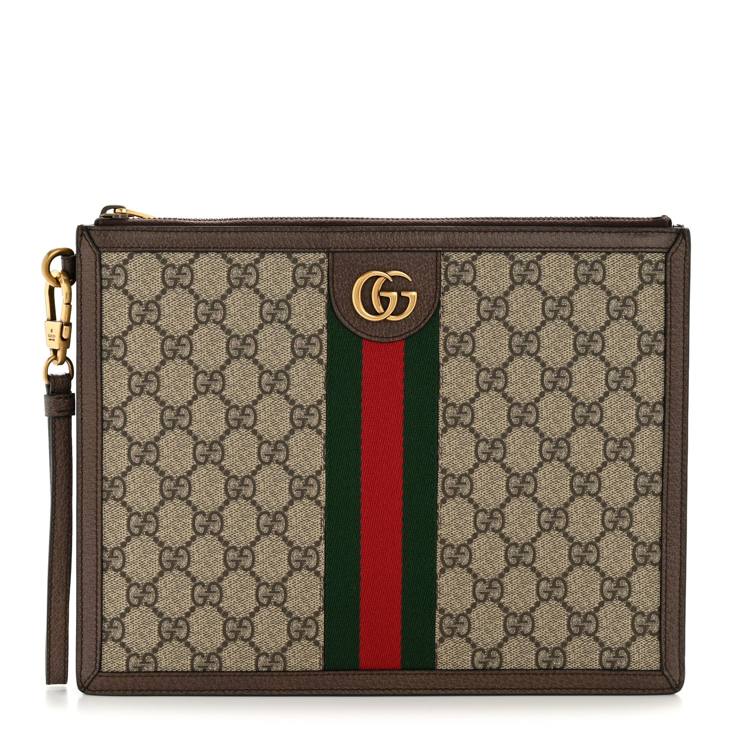 Gucci X DISNEY GG Supreme Monogram Web Three Little Pigs Ophidia Documents Holder Beige New Acero 1 of 9